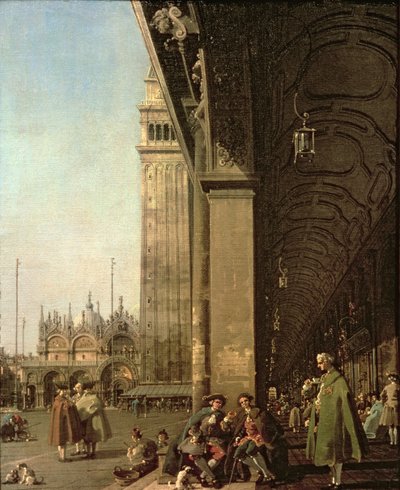 Venice: Piazza di San Marco and the Colonnade of the Procuratie Nuove by Giovanni Antonio Canal